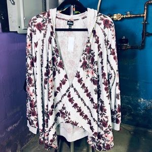 DRESS BARN PLUS SIZES HOODED CARDIGAN